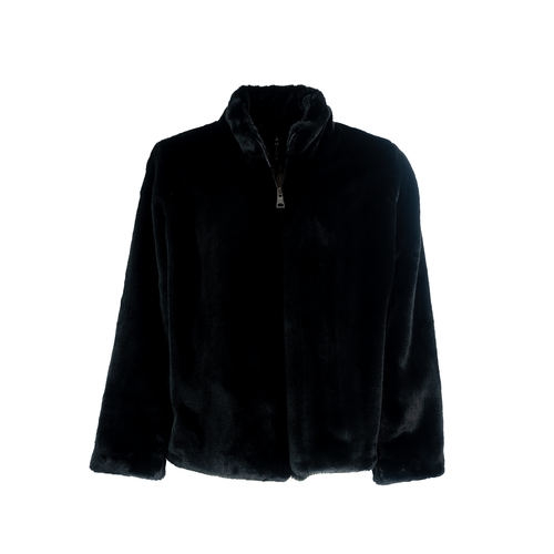 ECO FUR BLACK JACKET