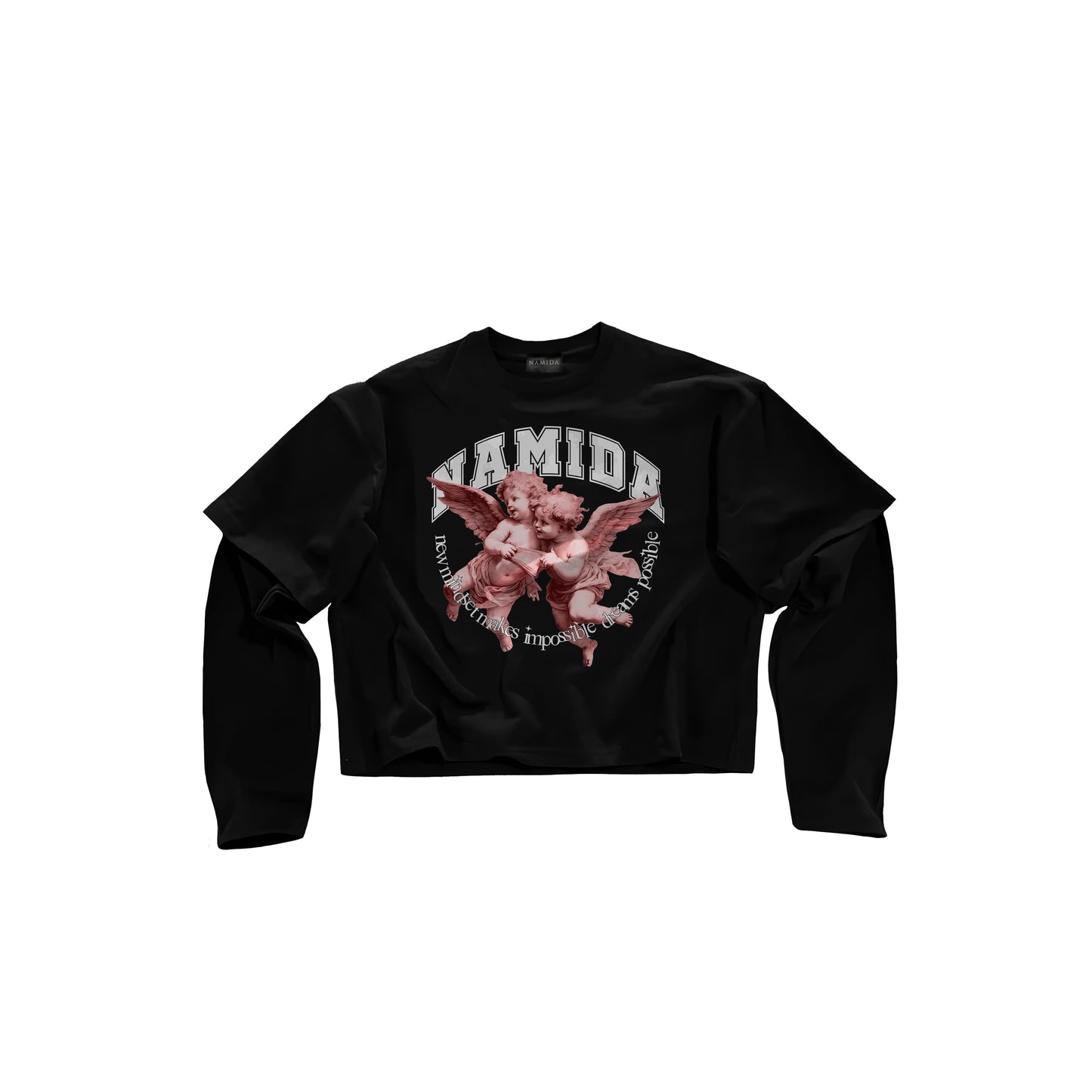 LOST ANGELS RED/BLACK LONGSLEEVE
