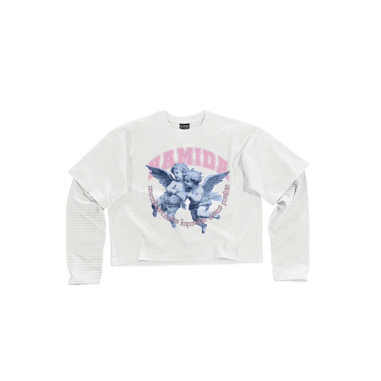 LOST ANGELS BLUE/WHITE LONGSLEEVE