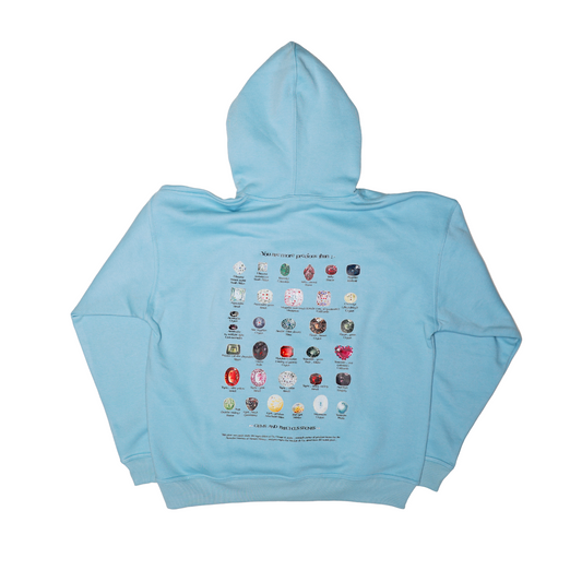 MORE PRECIOUS HOODIE LIGHT BLUE